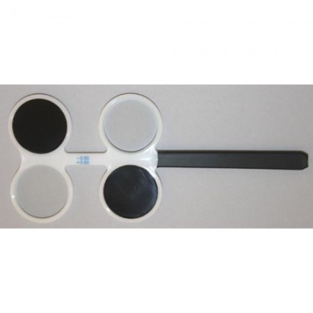 Alternating Flipper - +/- 1.75 lenses, Black handle and Occluding lenses, Black handle